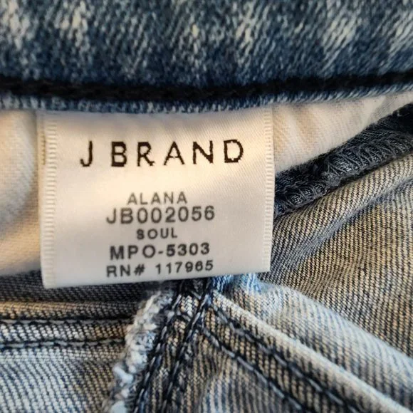 J Brand ALANA High-rise Crop Skinny Jeans, Size 28 NWT